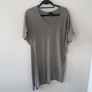 MB999 Long Asymmetrical Shirt